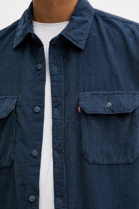 Levi's cămașă din velur 19573.0276 bleumarin