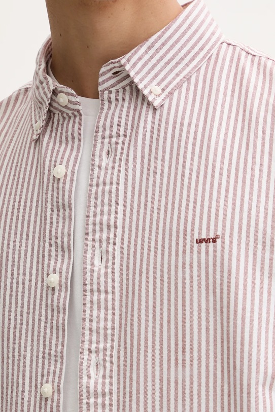 Levi's koszula bawełniana A7210.0041 bordowy