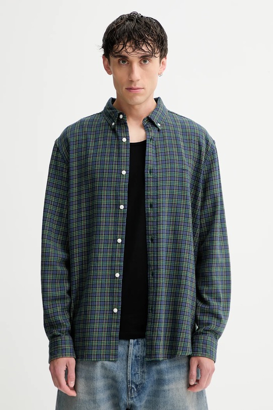 Levi's koszula bawełniana wzorzyste zielony A7210.0047