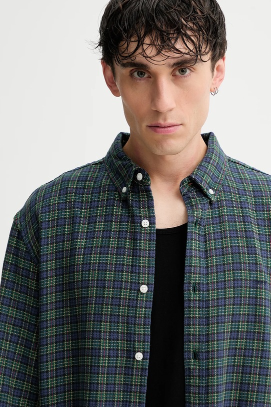 Levi's koszula bawełniana zielony A7210.0047