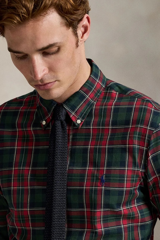 Odzież Polo Ralph Lauren koszula bawełniana 710953644 multicolor