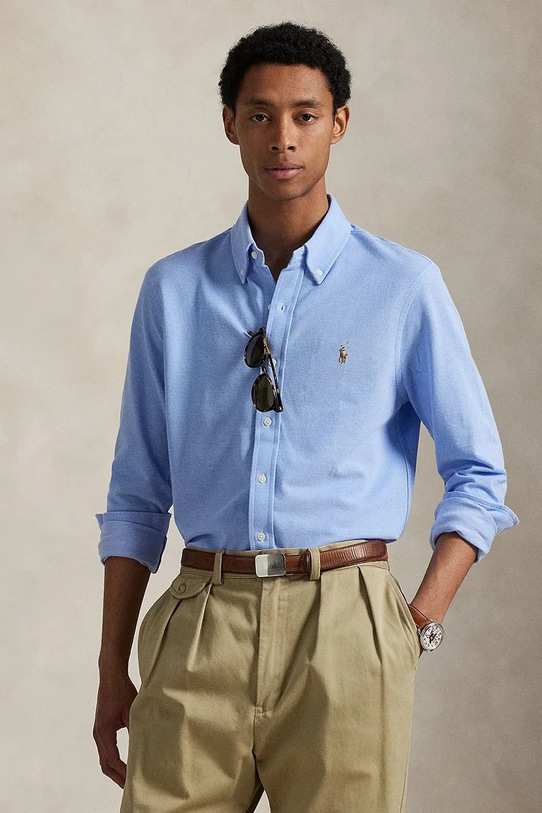 Polo Ralph Lauren koszula bawełniana bawełna biały 710979488