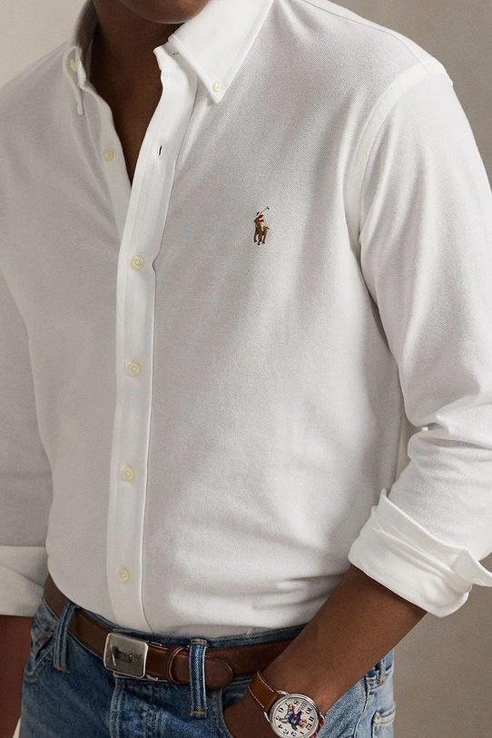 Polo Ralph Lauren koszula bawełniana biały 710979488