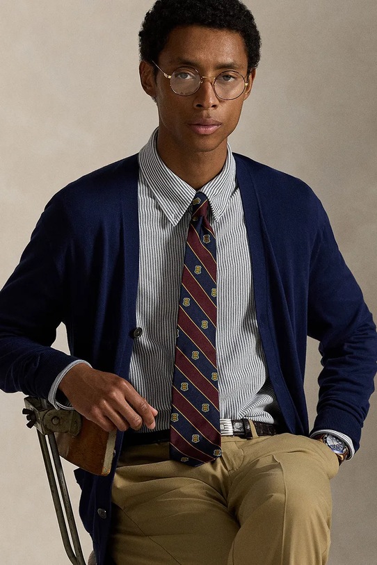 Bavlnená košeľa Polo Ralph Lauren 710979489 modrá