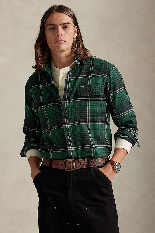 Сорочка Polo Ralph Lauren casual зелений 710981525