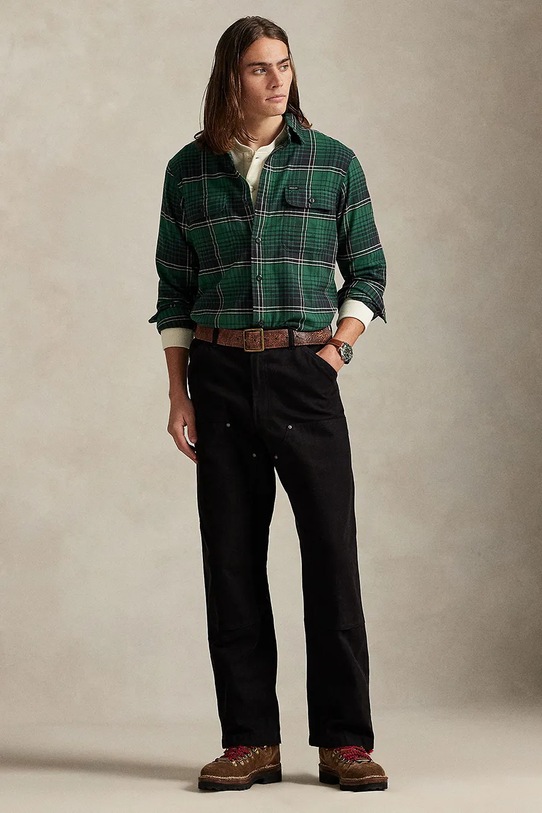 Одежда Рубашка Polo Ralph Lauren 710981525 зелёный