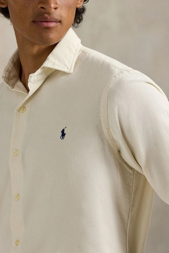Polo Ralph Lauren koszula bawełniana beżowy 710P00518