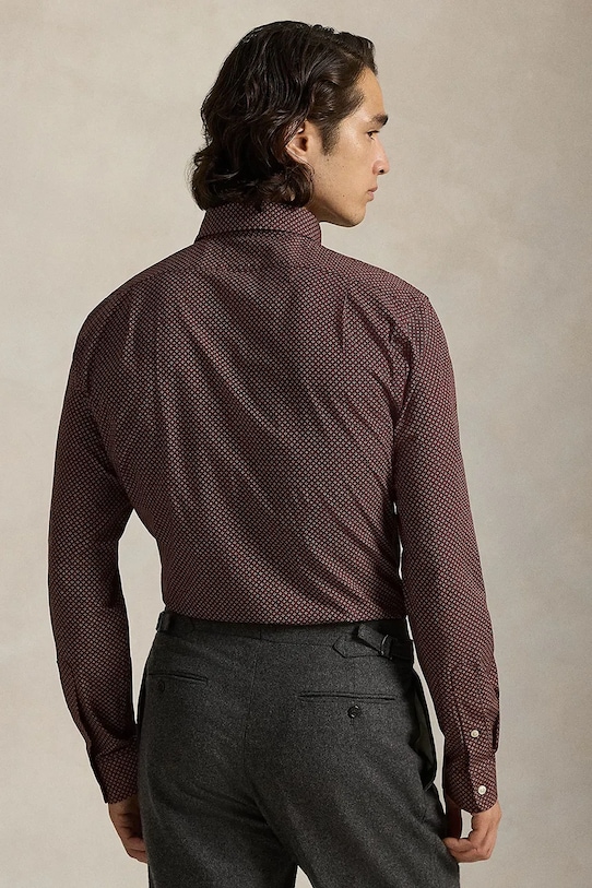 Košulja Polo Ralph Lauren 710P00520 bordo AW25