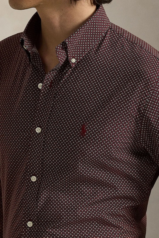 Košulja Polo Ralph Lauren bordo 710P00520