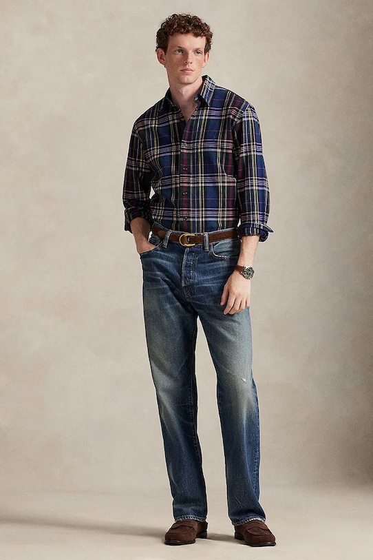 Oblečení Bavlněná košile Polo Ralph Lauren 710P00524 zelená