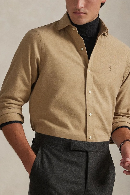 Πουκάμισο Polo Ralph Lauren μπεζ 710P00661