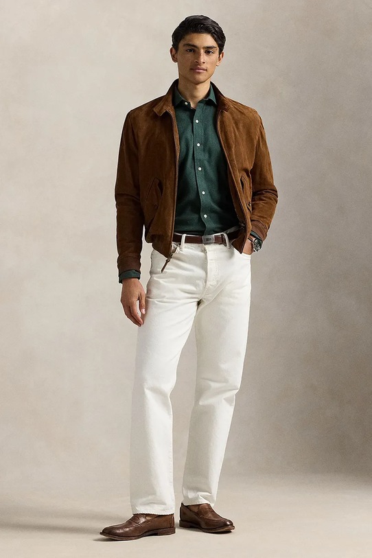 Ρούχα Πουκάμισο Polo Ralph Lauren 710P00661 μπεζ