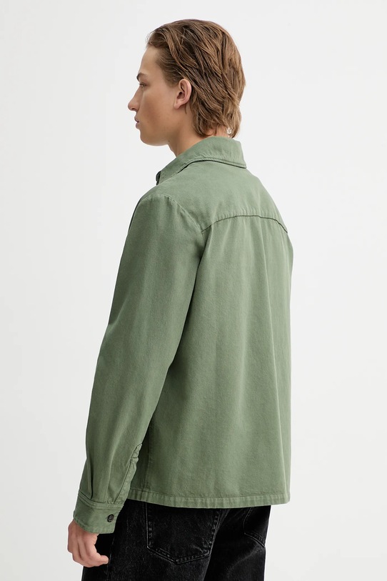 Ρούχα Βαμβακερό πουκάμισο A.P.C. Surchemise Leon COGZV.H32019 πράσινο