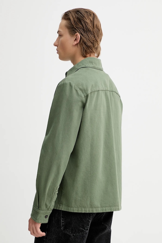 Ρούχα Βαμβακερό πουκάμισο A.P.C. Surchemise Leon COGZV.H32019 πράσινο