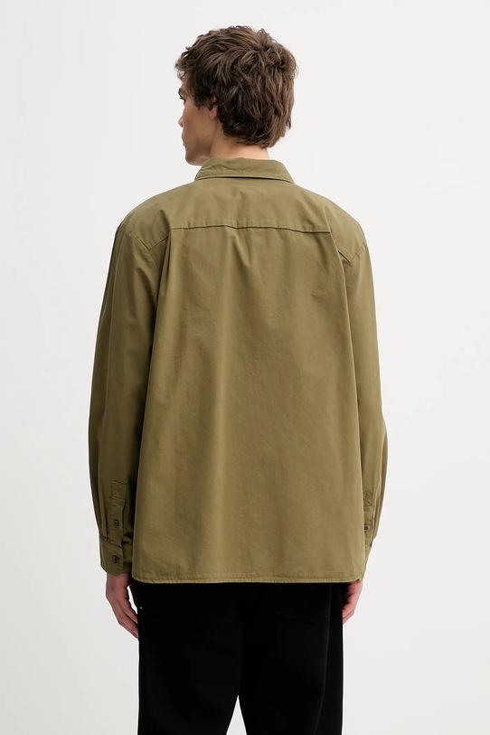 Odzież A.P.C. koszula bawełniana Chemise Malo Logo COHKU.H12553 zielony