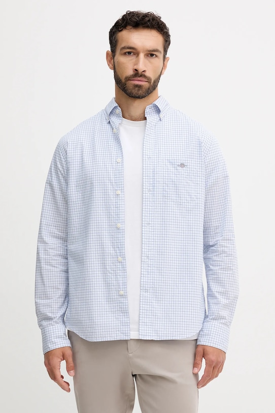 Gant koszula bawełniana regular niebieski 3250149