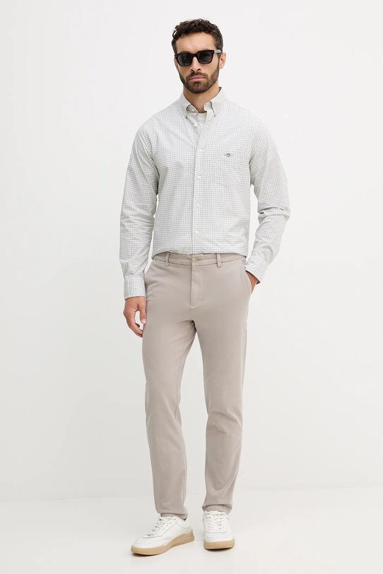 Gant camicia in cotone 3250149 verde AW25