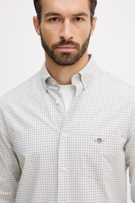 Gant camicia in cotone verde 3250149