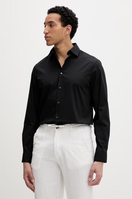 Calvin Klein koszula regular czarny LV019EU001