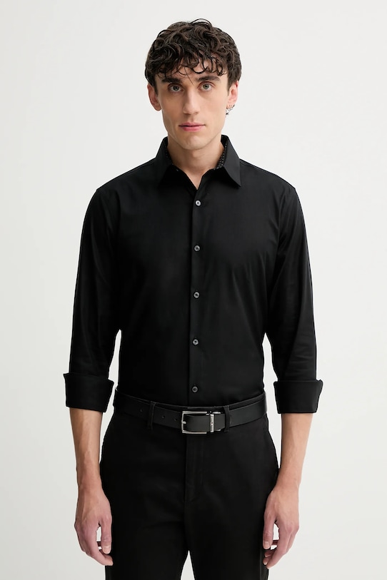 Calvin Klein camicia slim nero LV019EU053