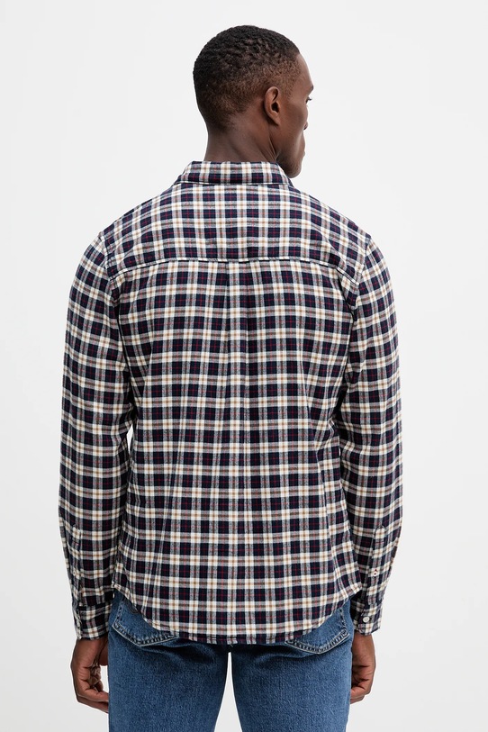 Ρούχα Βαμβακερό πουκάμισο Pepe Jeans PM3090825 σκούρο μπλε