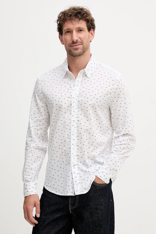 Pepe Jeans koszula bawełniana wzorzyste biały PM3090845