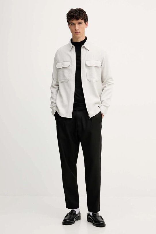 Armani Exchange koszula bawełniana XM001140.AF16611 beżowy AW25