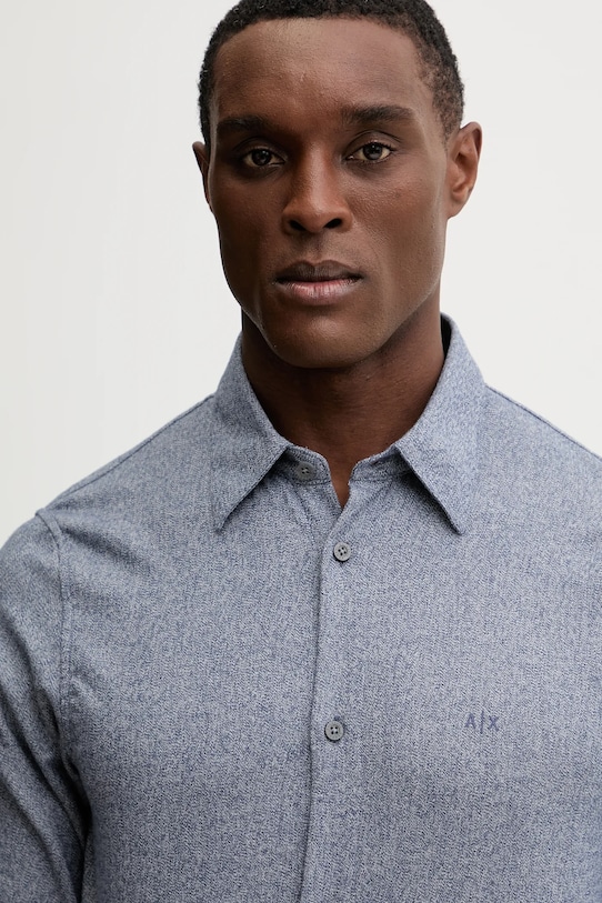 Bavlnená košeľa Armani Exchange modrá XM001147.AF16610