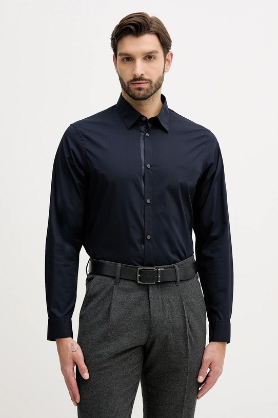 Armani Exchange cămașă lung bleumarin XM001500.AF16676