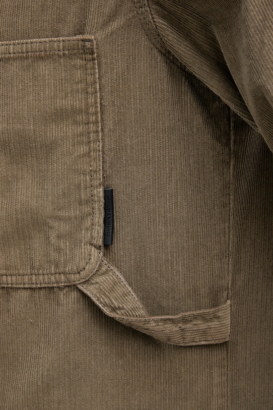 Armani Exchange koszula sztruksowa XM001588.AF18825 zielony