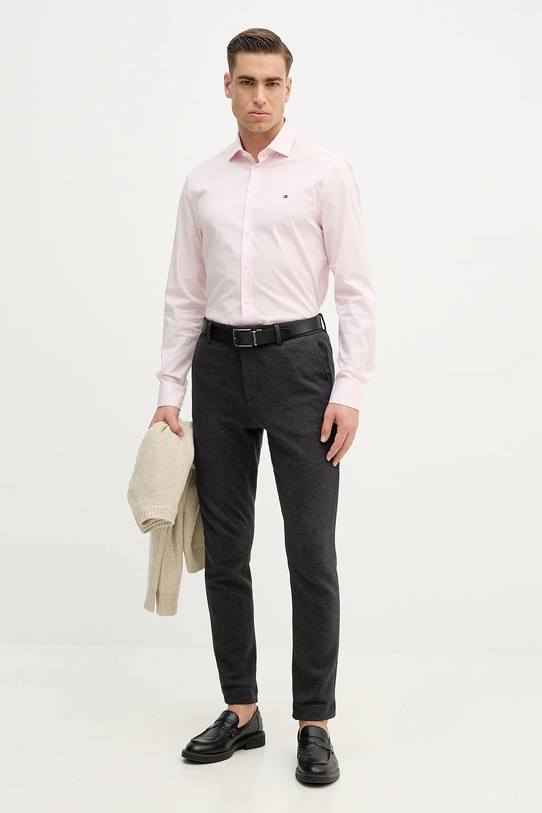 Tommy Hilfiger koszula MW0MW38347 różowy AW25