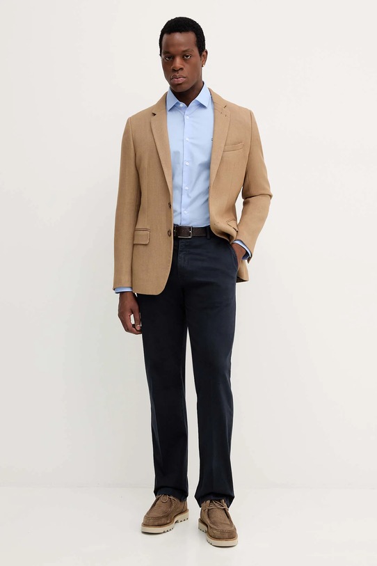 Košile Tommy Hilfiger MW0MW38347 modrá AW25
