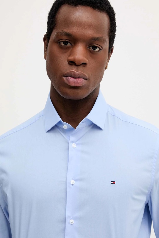 Košile Tommy Hilfiger modrá MW0MW38347