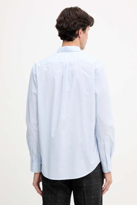 Odzież Tommy Hilfiger koszula bawełniana MW0MW40455 niebieski