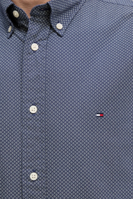 Хлопковая рубашка Tommy Hilfiger MW0MW40455 голубой
