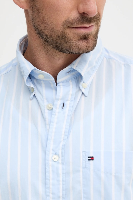 Tommy Hilfiger cămașă din bumbac MW0MW40456 albastru