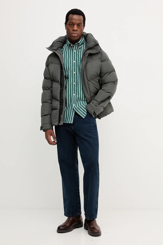 Tommy Hilfiger koszula bawełniana MW0MW40456 zielony AW25