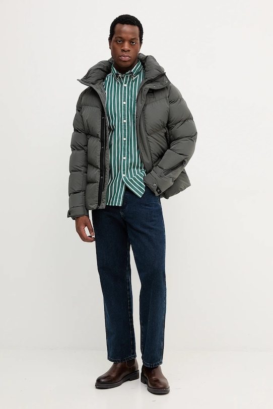 Памучна риза Tommy Hilfiger MW0MW40456 зелен AW25