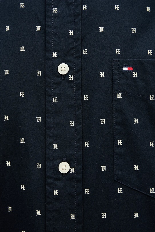 Bombažna srajca Tommy Hilfiger MW0MW40462 mornarsko modra
