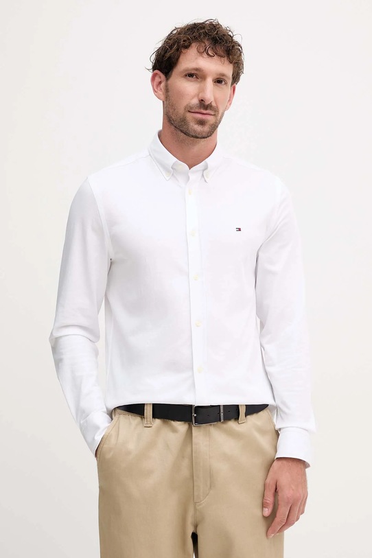 Tommy Hilfiger cămașă lung alb MW0MW41059