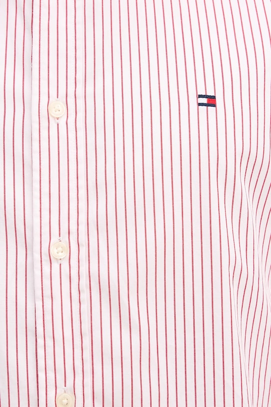 Βαμβακερό πουκάμισο Tommy Hilfiger MW0MW41399 κόκκινο