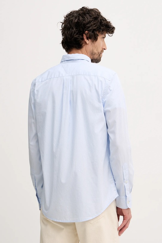 Ρούχα Βαμβακερό πουκάμισο Tommy Hilfiger MW0MW41399 μπλε