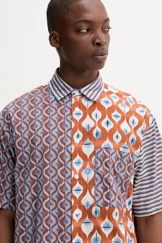 Desigual koszula bawełniana VICENTE multicolor 25WMCW03