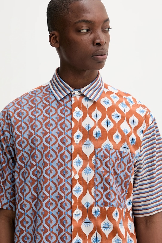 Desigual koszula bawełniana VICENTE multicolor 25WMCW03