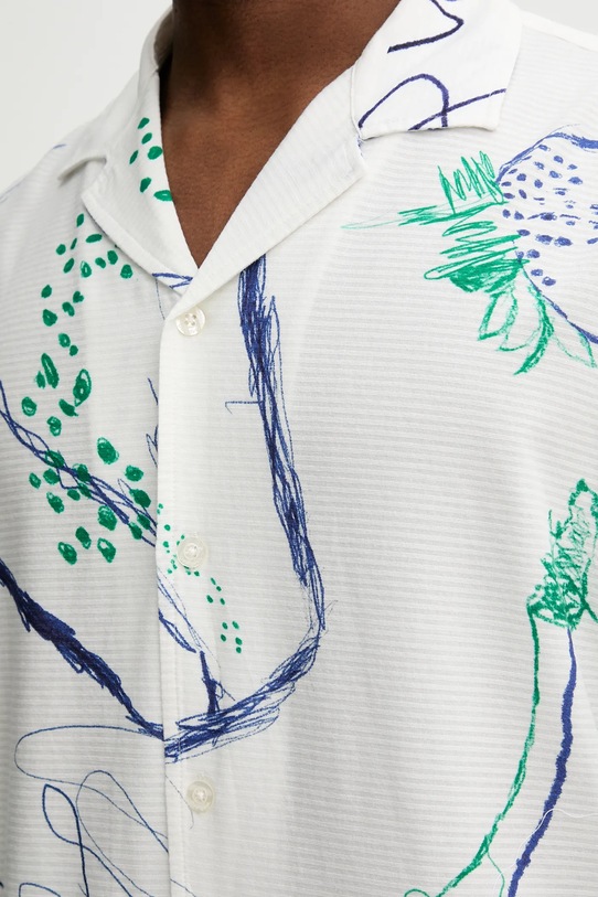 Bavlněná košile Desigual MAX 25WMCW06 béžová