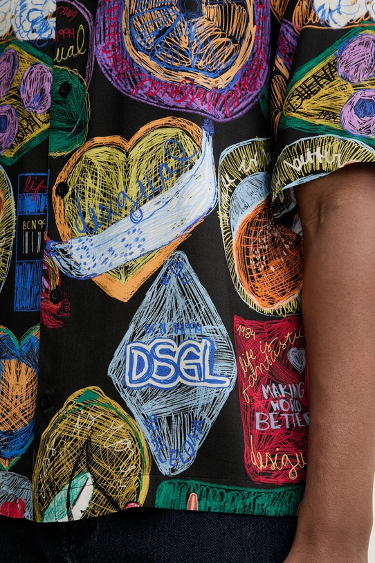 Desigual koszula LIMA 25WMCW10 czarny