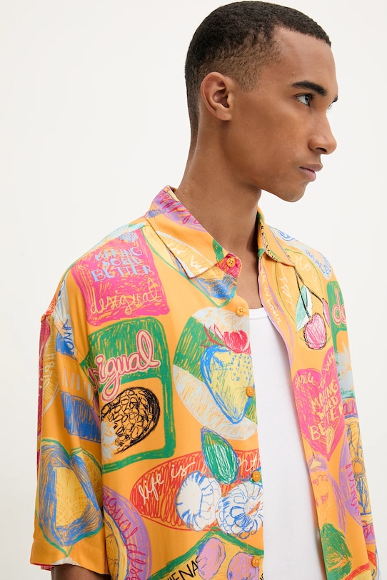 Desigual cămașă CARTAGENA galben 25WMCW15