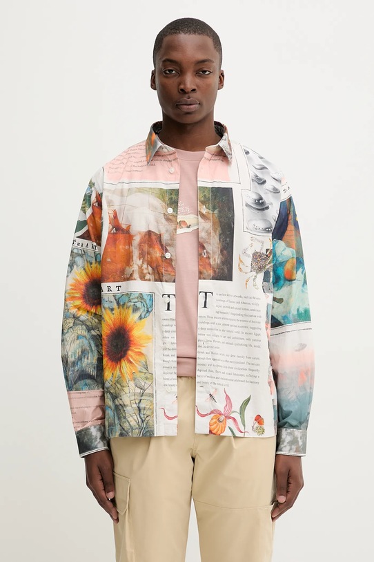 Bavlnená košeľa Desigual PACO relaxed viacfarebná 25WMCW20