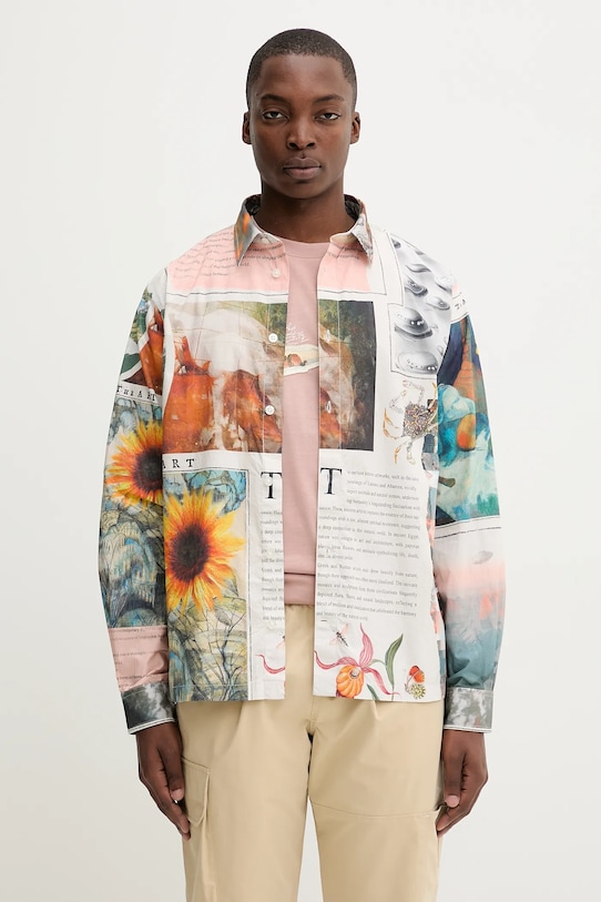 Desigual koszula bawełniana PACO wzorzyste multicolor 25WMCW20