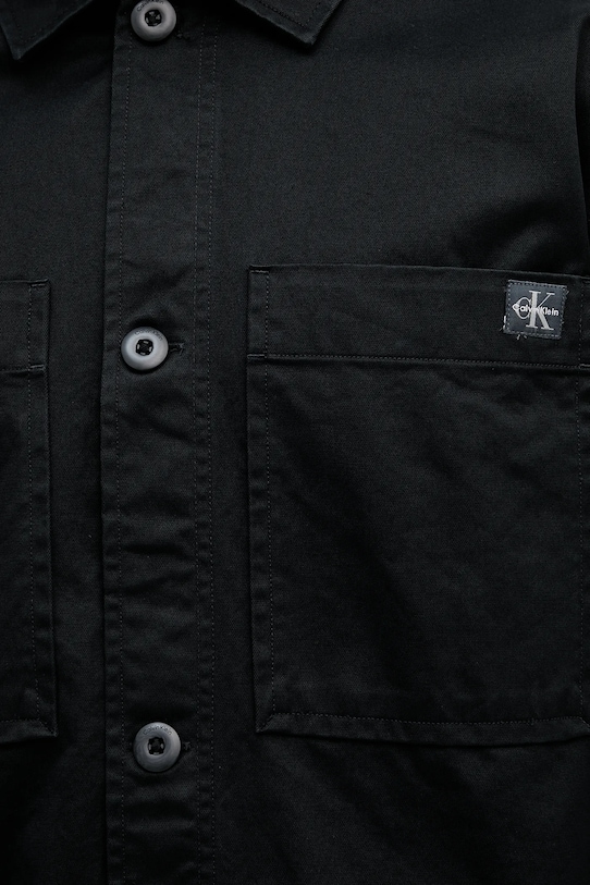 Bavlnená košeľa Calvin Klein Jeans LV04RD110G čierna